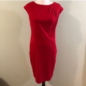 Sleeveless red dress